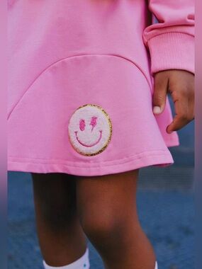 Excellent condition Lola + The Boys Pink Smile Embellished Bday Skirt Size:6